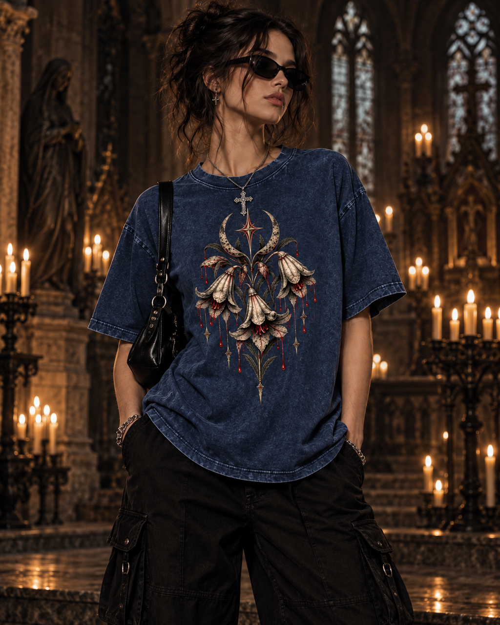 The Widow's Bloom Oversized Tee
