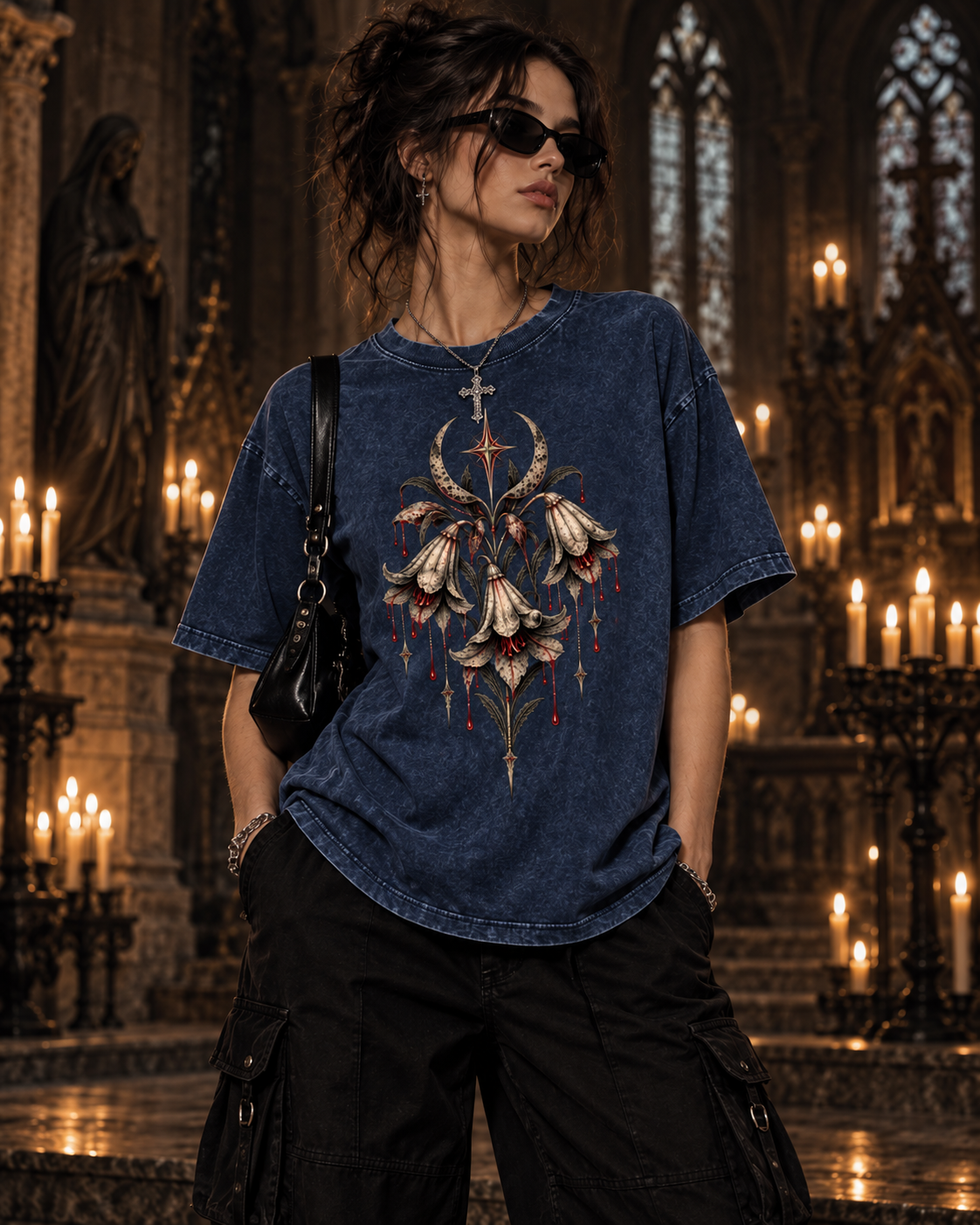 The Widow's Bloom Oversized Tee
