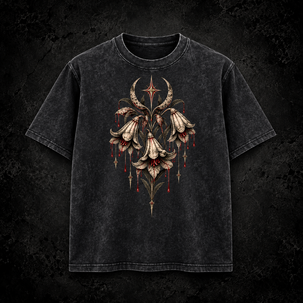 The Widow's Bloom Oversized Tee