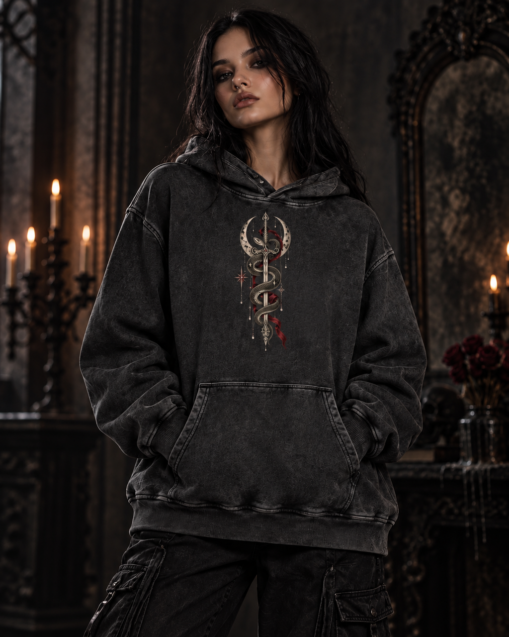 The Serpent's Oath Oversized Hoodie