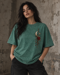 Moonlit Mourning Angel Mineral Wash Tee
